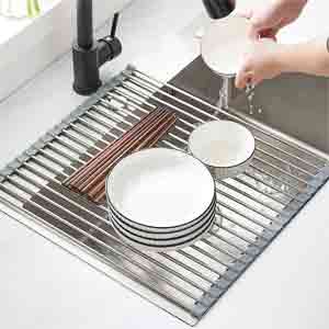 29-Roll-up Sink Dish Drying Rack